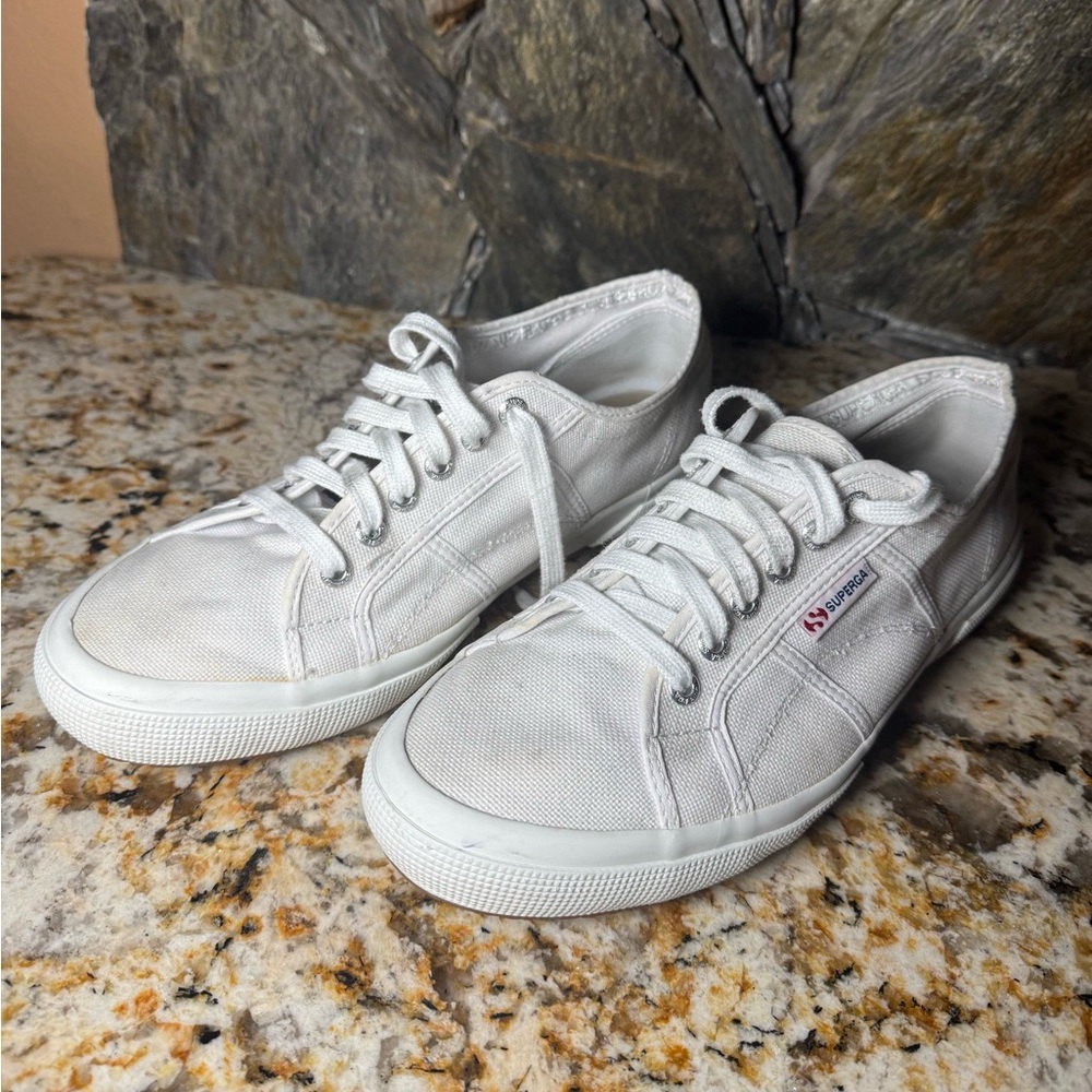 White Superga 2750 Cotu Classic Canvas Sneakers Size EU 45/Men’s 11 - 11.5